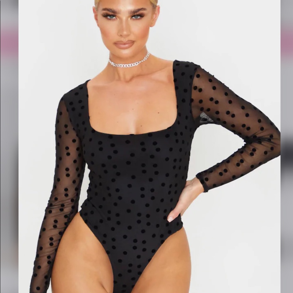 NEW! Polkadot Mesh Bodysuit